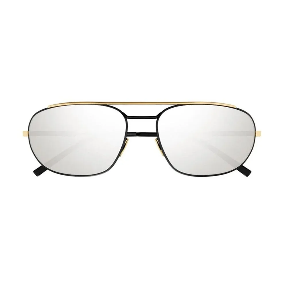 NWT SAINT LAURENT BLACK/SILVER MEN SUNGLASSES